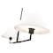 Z-Lite Leila Chandelier, 2-Light, 12 In.W x 42 In.L x 9.5 In.H, Matte Black/White Linen 744-42L-MB - alternate 4